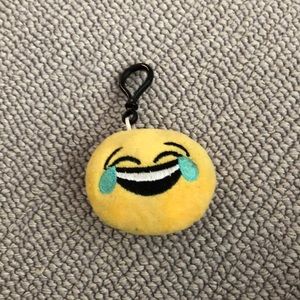 Laughing emoji key chain